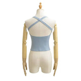 Solid Color Sexy Back-Cross-Strap Tank Top For Women New Summer Slim-Fit Short Outerwear Base Top Pure Desire Casual Style 56ZA