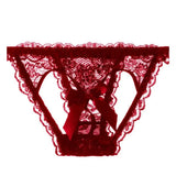 Sexy T-back Mesh Gauze Low Waist Hollow Hip G-String Briefs Women Accessory Erotic Pajamas Lace Lingerie Sex Thongs Babydoll