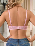 Floral Lace Women Bra Underwire Slimming Push Up Bra Stylish Comfort Side Support & Anti Sagging Sexy Lingerie