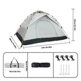 Pakicetus Windproof Family Camping Tent Lightweight Easy Setup