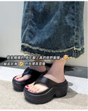 Women Beach Flip Flops Summer Platform Shoes Soft EVA Female Indoor Street Slippers Korean Style Girls Daily Walking Sandals