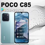XIAOMI POCO C85 original smart phone 6000mAh/8GB+256GB memory/support GPS/NFC Smart phone
