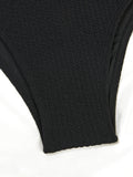 2026 Triangle High Waist Bikini Solid Strappy Swimwear Female Sexy Swimsuit Women Bathers Bathing Swimming Swim Suit Beachwear