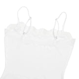 FDYOUI Sexy Spaghetti Strap Fitness Sports Overalls Women's Lace Patchwork Sleeveless Gym Yoga Bodysuit One Piece Rompers Tights