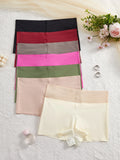 Summer Seamless Panties 8PCS/Set Women's Smooth Elastic underwear Love Heart Accent Female Soft Solid Thin