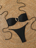 Halter Bikinis 2026 Women String Thong Swimwear Female Sexy Swimsuit Solid Bathers Bathing Swimming Swim Suit Beachwear
