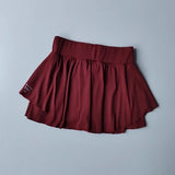 Women's Quick Drying Sports Short Skirt Fake Two-Piece Running Half Skirt Hip Blocking Anti Glare Breathable Tennis Skirt