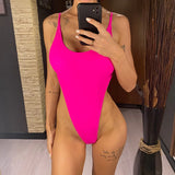 XS - L Backless Monokini Extreme String Mini Micro Thong Women Swimwear One Piece Swimsuit Female Bather Bathing Suit Swim V5820