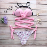 10 Colors Sexy Bikini S-2XL Swimwear Swimsuit Women Cross Bandage Bikinis Set Bathing Suit Female Push Up 2026 Bikini Brasileno