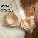 Seamless Liquid Invisible Bra Strapless Adhesive Push Up Backless Underwear for Small Bust Gathering Comfort MOYISY Sexy Bra S-L