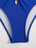 Halter Cut Out High Waist Bikini Female Swimsuit Women Bandeau Swimwear Two-pieces Bikini set Bather Bathing Suit Swim Beachwear
