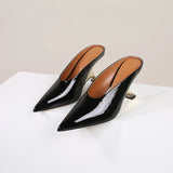 Design Fashion Platform Wedges High Heels Mule Women Slippers Concise Shallow Pointed Toe Party Dress Ladies Shoes 2026