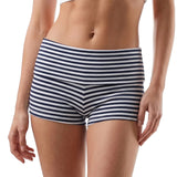 Women's Fold Over Mini Shorts Summer Fashionable Causal High Waist Bodycon Skinny Shorts Striped/Solid Color Short Pants