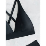 S - XL Cross Back Mini Micro Thong Bikini Female Swimsuit Women Swimwear Two-Pieces Bikini Set Bather Bathing Suit Swim V5022