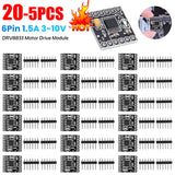 5-20PC DRV8833 Motor Drive Module Board 1.5A 3V-10V Single H-Bridge 6Pin Step Motor Overcurrent Protection DC Gear Motor Driver