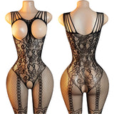 Adult Crotchless Lingerie Women Erotic Crossover Breastless Underwear Set  Sexy Bodystocking BDSM Fishnet Bondage Set GamesToy