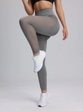Breathable Women Sports Leggings Gym Yoga Fitness Overalls Yoga Legging High-Waisted Pants Sporty Seamless Trousers Clothing Hot