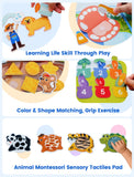 Farm Busy Book Montessori Animal Activity Board for Toddlers