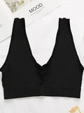 deep V Solid color Push Up Bra – Wireless Seamless Lingerie Breathable & Lightweight Medium Stretch Perfect for Casual M017