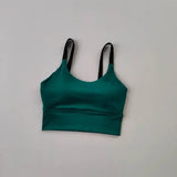 Women's fitness yoga bra, new integrated breast pad high-strength shock-absorbing running sports bra