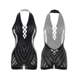 Sexy Women Fishnet Hollow Out Cover Up Dress See Through Bodycon Beach Swimwear Summer Style