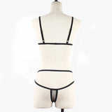 Women Sexy Mesh See Through Lingerie Set Wireless Sheer Bra Panty Suit Sexy Holiday Ultra-thin Summer Beach Bra Sets Nightwear