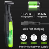 7 in 1 Shaver Men's Multifunctional Rechargeable Earbrow Nose Hair Trimmer Bikini Line Sensitive Shaver Hair Shaving Trimmer