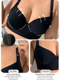 Push up Bra for Women Solid Color Plus Size Bras Thin Cup Underwire Bra Sexy Brassiere B C D E Cup