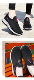Women Vulcanized Shoes  High Quality Breathable Mesh Women Sneakers Soft Slip On Flats Shoes Women Loafers Walking Flat