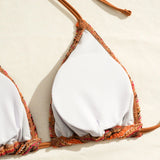 2026 Triangle String Bikinis Women 3 Pieces Swimwear Female Sexy Padded Swimsuit Bathers Bathing Swimming Swim Suit Beachwear