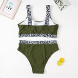0XL - 4XL Splicing Bikini Large Size Swimwear Plus Size Women Swimsuit Female Two-pieces Bikini set Bather Bathing Suit K3785