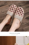 Women Indoor Linen Slippers 2025 Spring Summer Shoes Anti-slip Light Weight Breathable Lace Couples Home Floor Slides