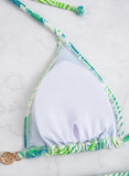 3 Pieces Halter Triangle Bikini 2026 Print Swimwear Female Sexy Swimsuit Women & Beach Skirt Bathers Bathing Swimming Swim Suit