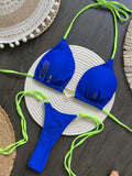 Metal Heart-shaped Halter Mini Micro Thong Bikini Female Swimsuit Women Swimwear Two-pieces Bikini Set Bather Bathing Suit Swim