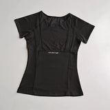 Women's Mesh Sports Fitness T-Shirt Quick Dry round Neck Pullover Short Sleeve Breathable Yoga Top for Workout And Fitness