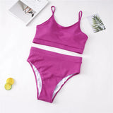 0XL - 4XL 7 Colors Bikini Plus Size Large Size Swimwear Women Swimsuit Female Two-Pieces Bikini Set Bather Bathing Suit V3774B
