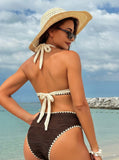 Sexy High Waist Bikinis Women's Swimwear Female Swimsuit for Swim Wear Bathing Suits Brazilian Bikini Set Beachwear Pool Bather