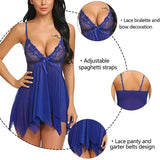 2pcs Lace Sexy Lingerie Set For Women, Suitable For Sleepwear And Loungewear