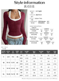 Women's Y2K Fake Two Piece Long Sleeve Cami Top, Fashion Slim Fit Sexy Streetwear T-Shirt