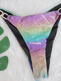 2025 Shiny Halter Rhinestone Diamond Bikini Female Swimsuit Women Swimwear Two-pieces Bikini Set Micro Strappy Bathing Suit Swim