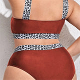 0XL - 4XL Splicing Bikini Large Size Swimwear Plus Size Women Swimsuit Female Two-pieces Bikini set Bather Bathing Suit K3785