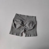 High Waisted Seamless Shorts Gym Shorts Women Fitness Sports Low Ribbed Band Workout Scrunch Butt Yoga Booty Running Short Pants