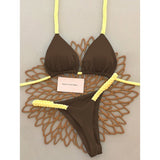 Micro Bikinis 2025 Push Up Women Swimsuits Sexy Swimwear Brazilian Bikini Set Thong Biquini Solid Swimsuit Summer Beachwear