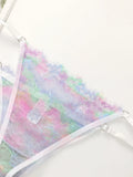 High Quality New Women's Underwear Beautiful Colored Bra Super Thin Lace Ladies underwear set Sexy Lingerie YS024