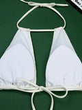 2026 Halter String Bikini Solid Hollow Swimwear Female Sexy Swimsuit Women Bathers Bathing Swimming Swim Suit Beachwear