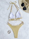 DEKA Diamond chain Bikini Set High Waist Golden Printed Women Swimwear Push Up Bikinis Swimsuit Female Biquini Bathing Suit