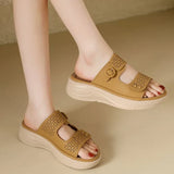 Wedge Sexy Comfortable Non-slip Women's Slippers 2026 Summer Fashion New Lightweight Elegant Outside Women's Platform Slippers