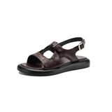 Spring and Summer New Model Fashion Low Heel Women's Shoes Fish Mouth Open-toe Buckle Casual Student Women's Sandals High 2.5cm
