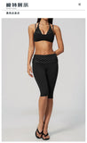 Summer Polka Dot Yoga Sets Women Hanging Neck Shockproof Sports Bra Fitness Suit Folding High Waist Mid Pants Gym Tracksuit