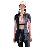 Split Swimsuit Women's Four Piece Sports Slimming Diving Beach Surfing Conservative Sun Protection Long Sleeved Swimsuit Set